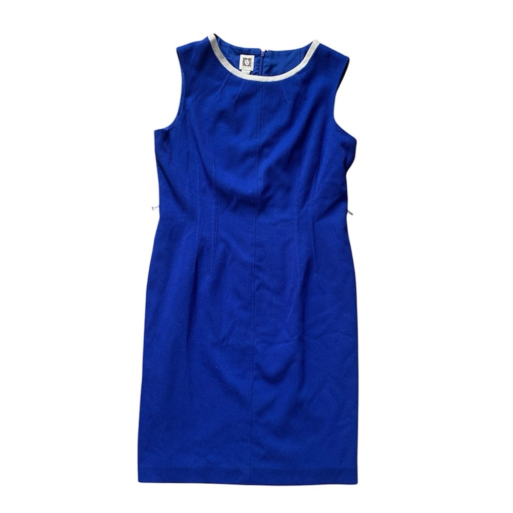 Anne Klein Blue Sheath Dress 12